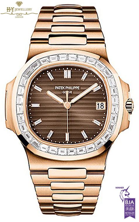 patek philippe nautilus rose gold|Patek Philippe Nautilus full diamond.